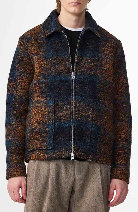 NN07 Gael 8267 Wool Blend Jacquard Shirt Jacket