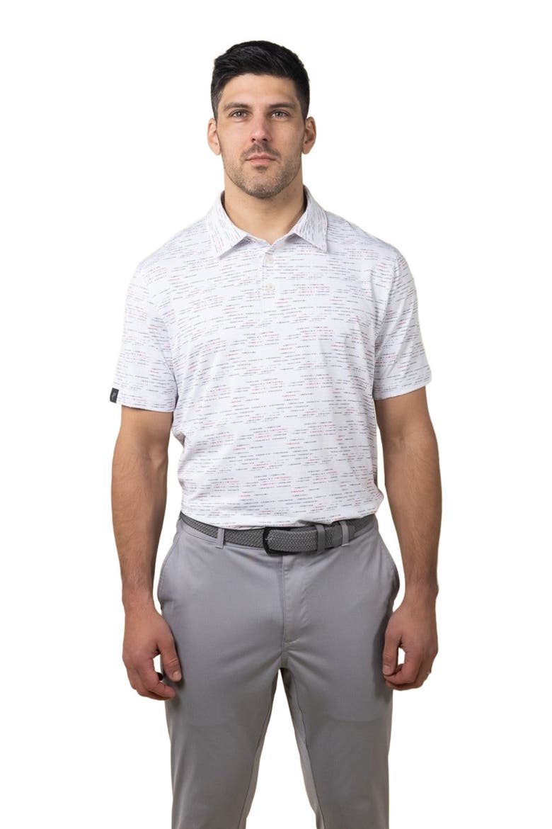 Matrix Polo, Alternate, color, White/Core Red