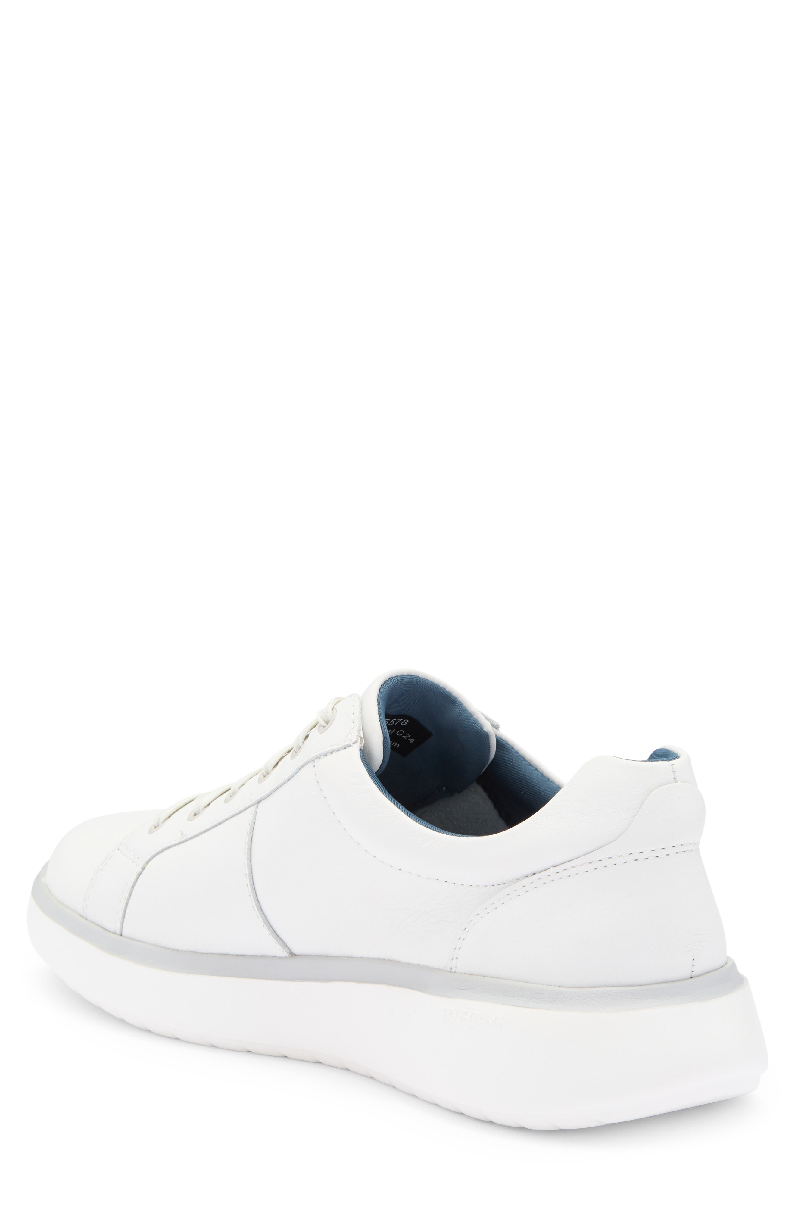 Johnston & Murphy Calm Sneaker, Alternate, color, White Full Grain