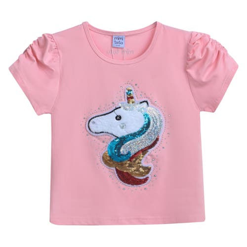 Mimi Tutu Unicorn-appliqué T-shirt In Pink