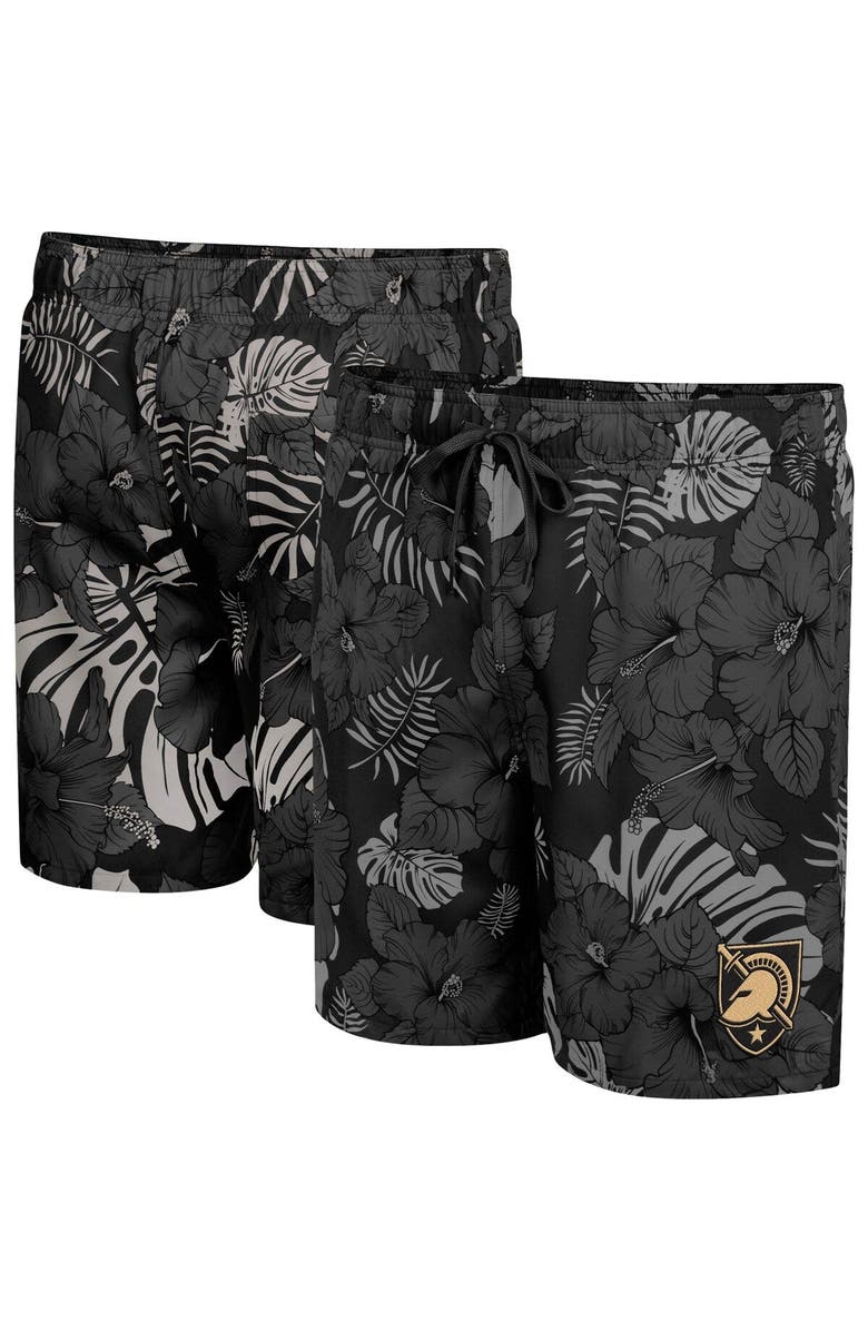 COLOSSEUM Men's Colosseum Black Army Black Knights The Dude Swim Shorts, Main, color, Black