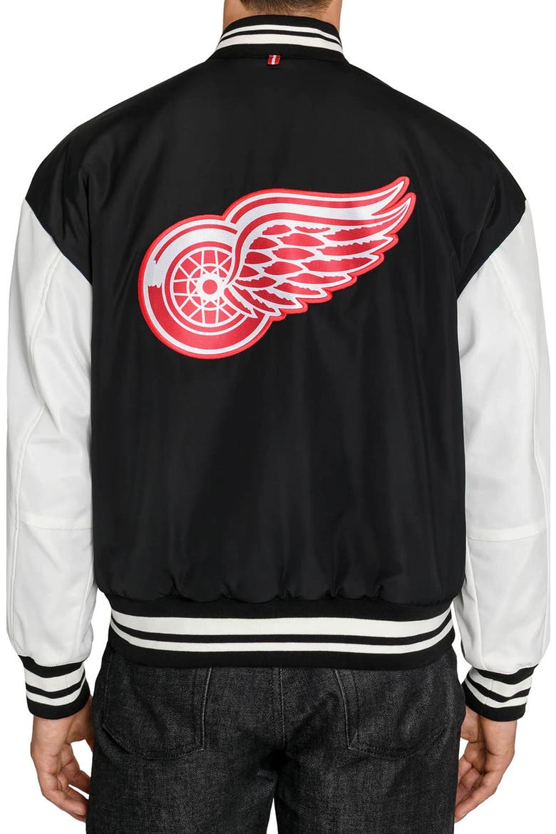 Detroit Red Wings Bomber Jacket, Alternate, color, BLACK