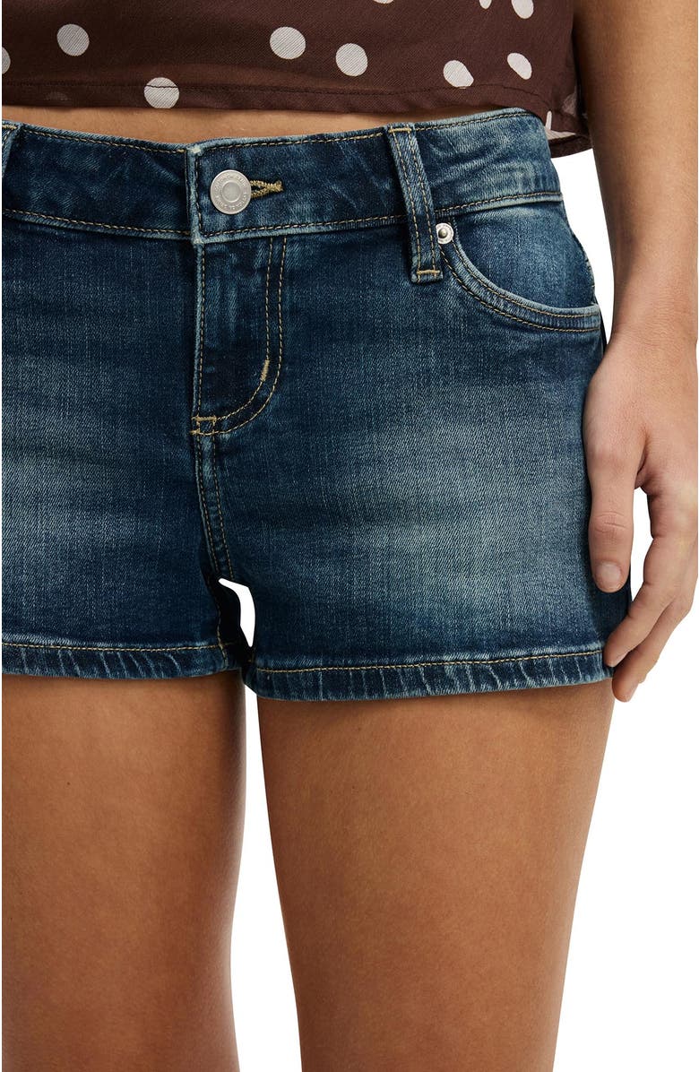Cotton On Women's Micro Low Denim Short, Alternate, color, Virgo Blue