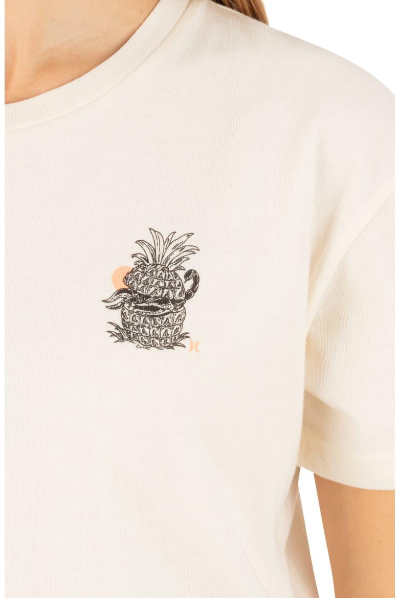 Tropical Trouble Graphic Boxy Cropped T-Shirt, Alternate, color, CREAM