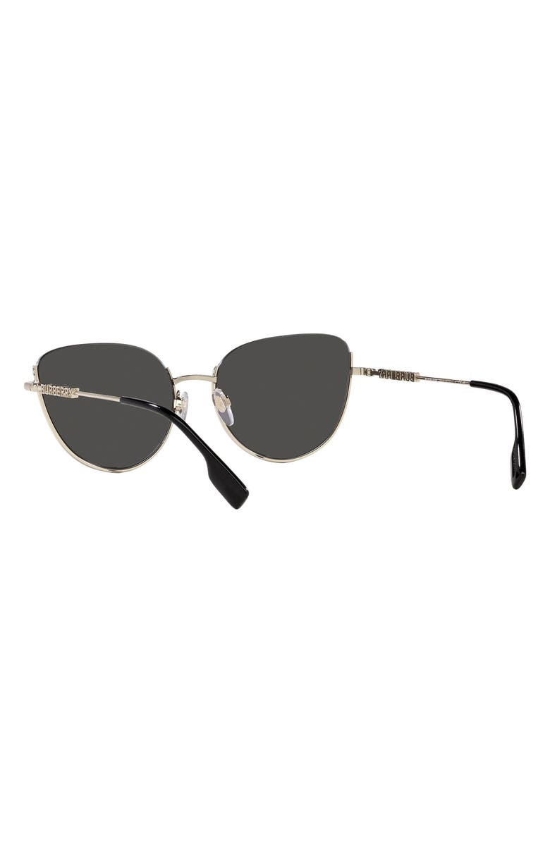 Burberry Harper 58mm Cat Eye Sunglasses, Alternate, color, Dark Grey