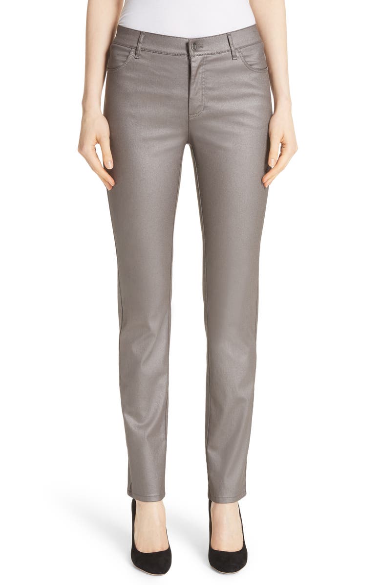 Lafayette 148 New York Curvy Fit Skinny Jeans, Main, color, 