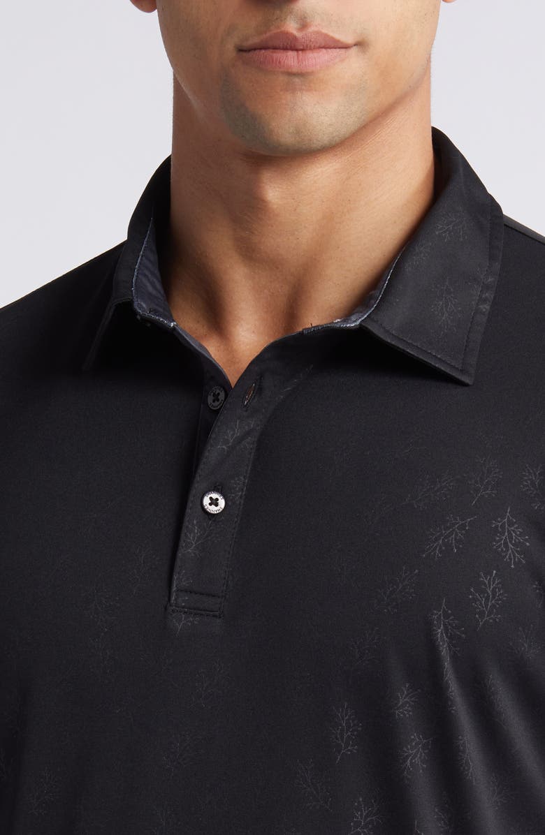 Swannies Barrett Botanical Print Golf Polo, Alternate, color, 