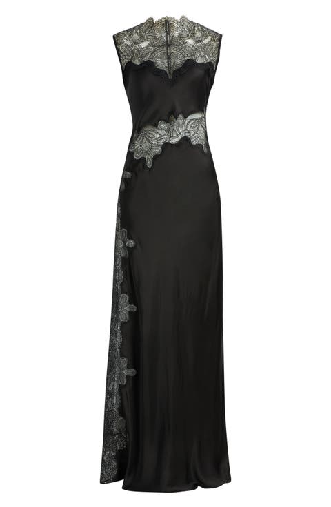 Jamila Lace Trim Gown