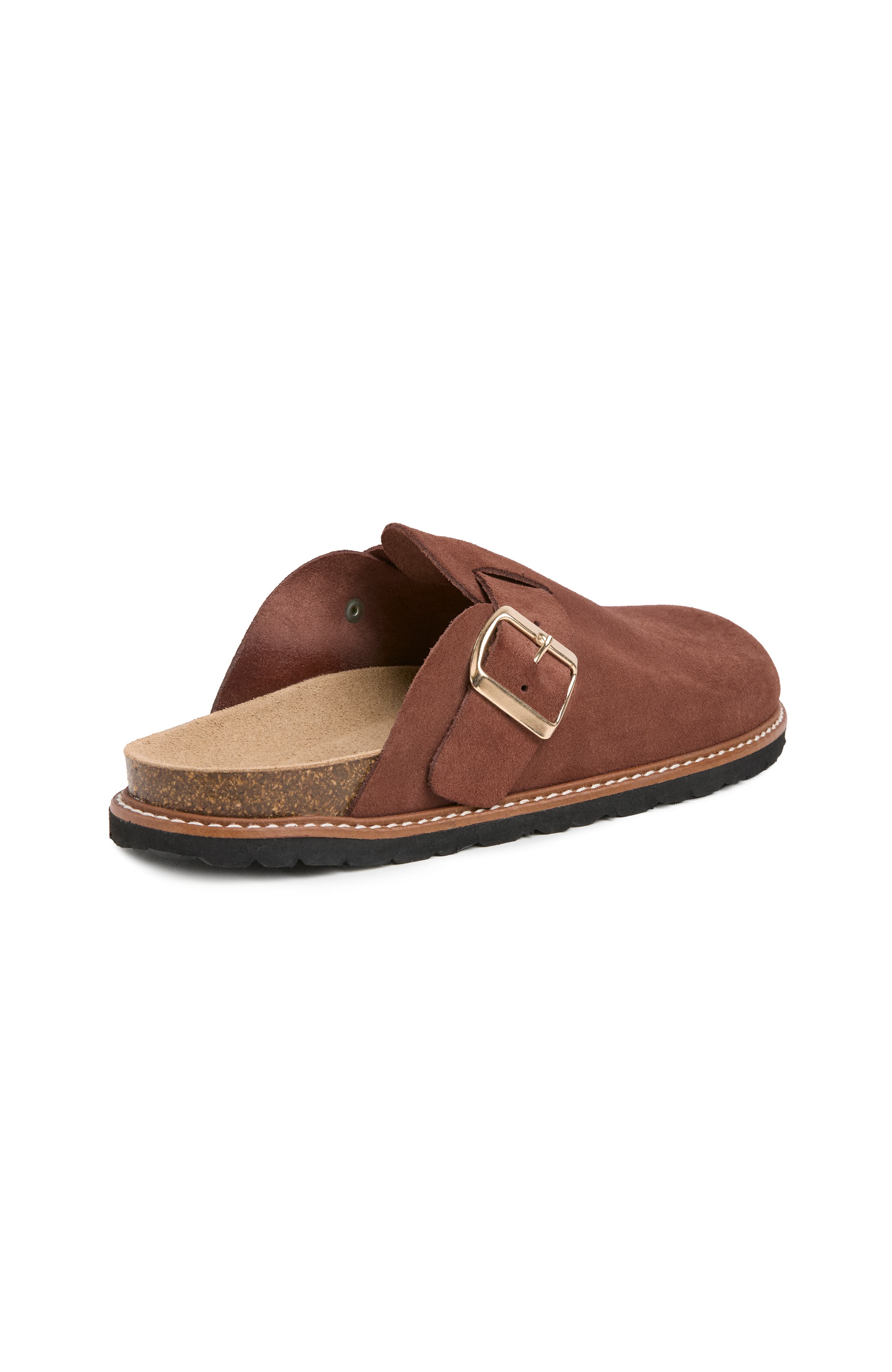 Welt Detail Clog, Alternate, color, Brown Rust