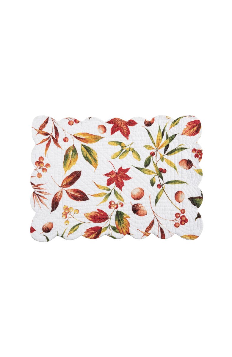 C&F Home Camilla Placemats Set of 6, 13" x 19", Alternate, color, Orange