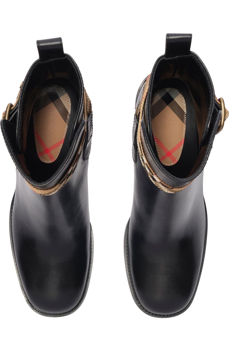 Burberry Huntley Belted Bootie, Alternate, color, Black