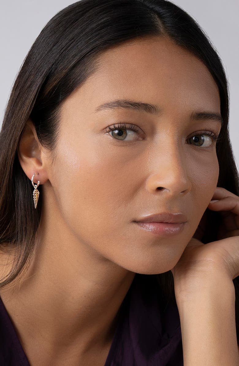 LAGOS KSL Pyramid Spike Drop Earrings, Alternate, color, Silver