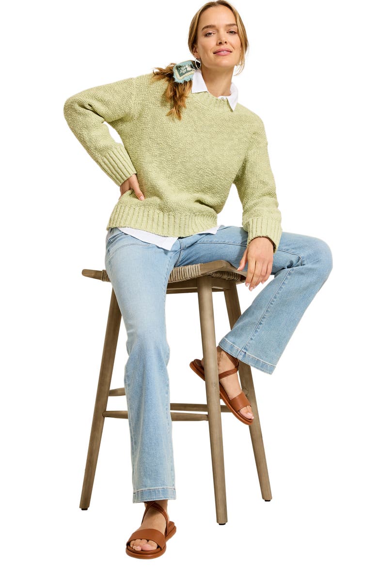 Patch Pocket Straight Leg Utility Jeans, Alternate, color, PEARL BEACH WASH