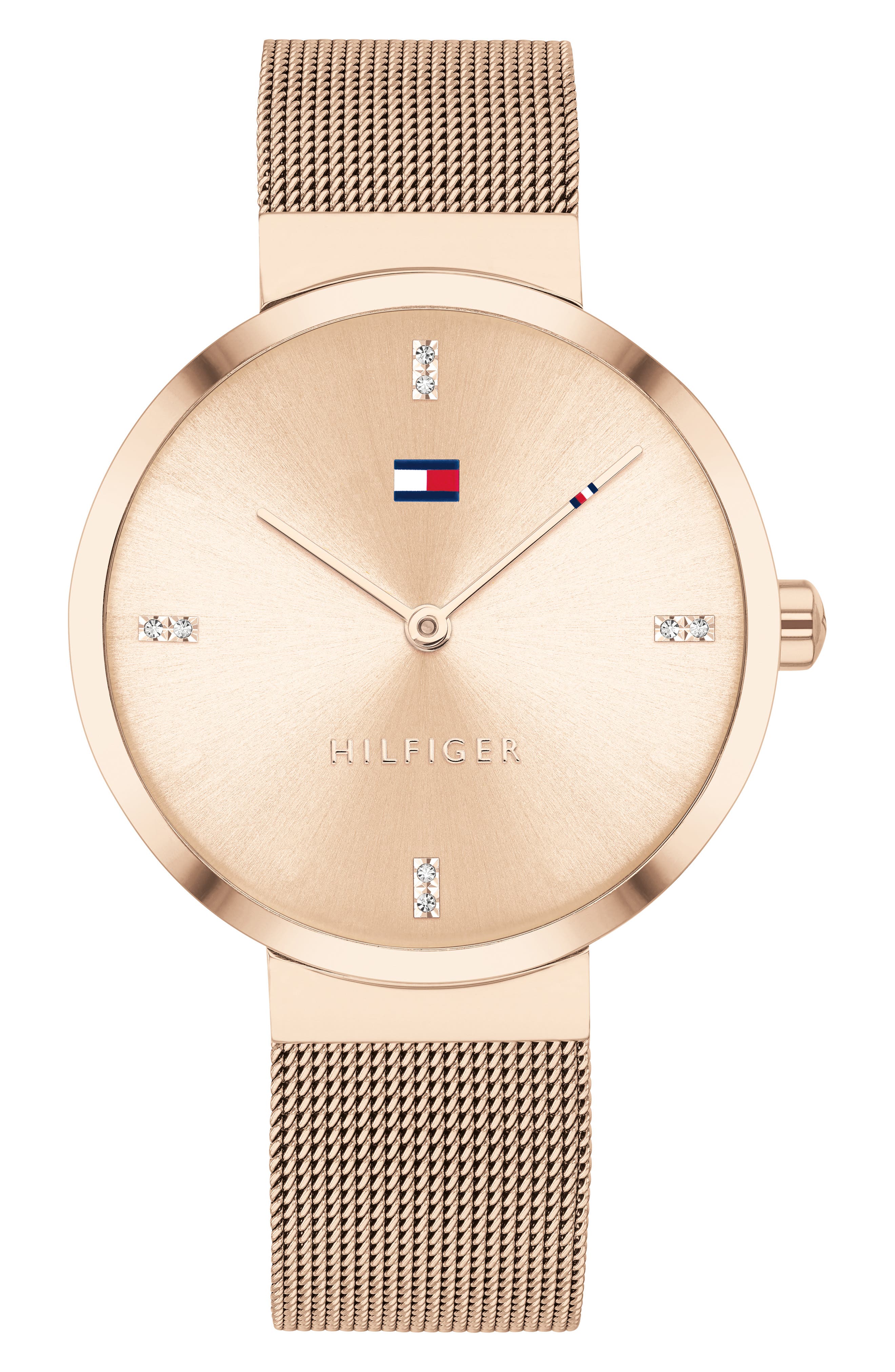 Liberty Crystal Mesh Strap Watch