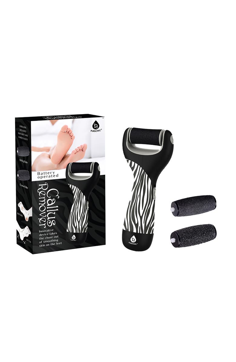 PURSONIC Pedi Perfect Foot File Battery Operated Callus Remover Tool, Alternate, color, Black