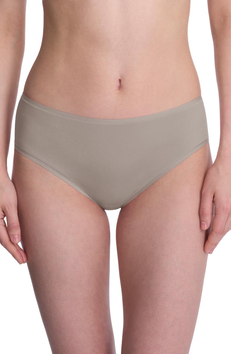 Natori Bliss Bare Cotton Hipster, Main, color, Smoky