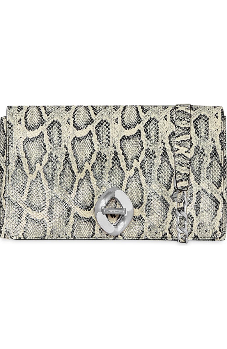 Rebecca Minkoff G Snakeskin Print Leather Crossbody Bag, Main, color,