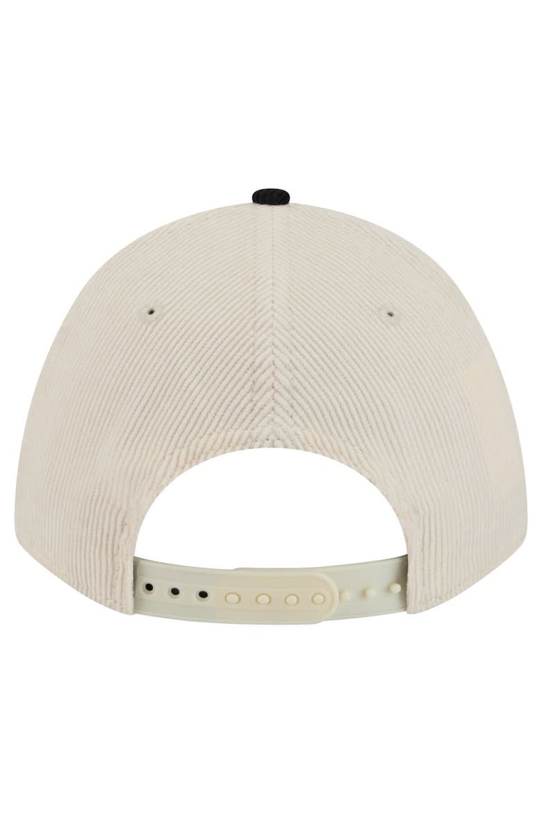 Men's New Era  Cream/Navy Detroit Tigers Sided Corduroy 9FORTY A-Frame Adjustable Hat, Alternate, color, Cream