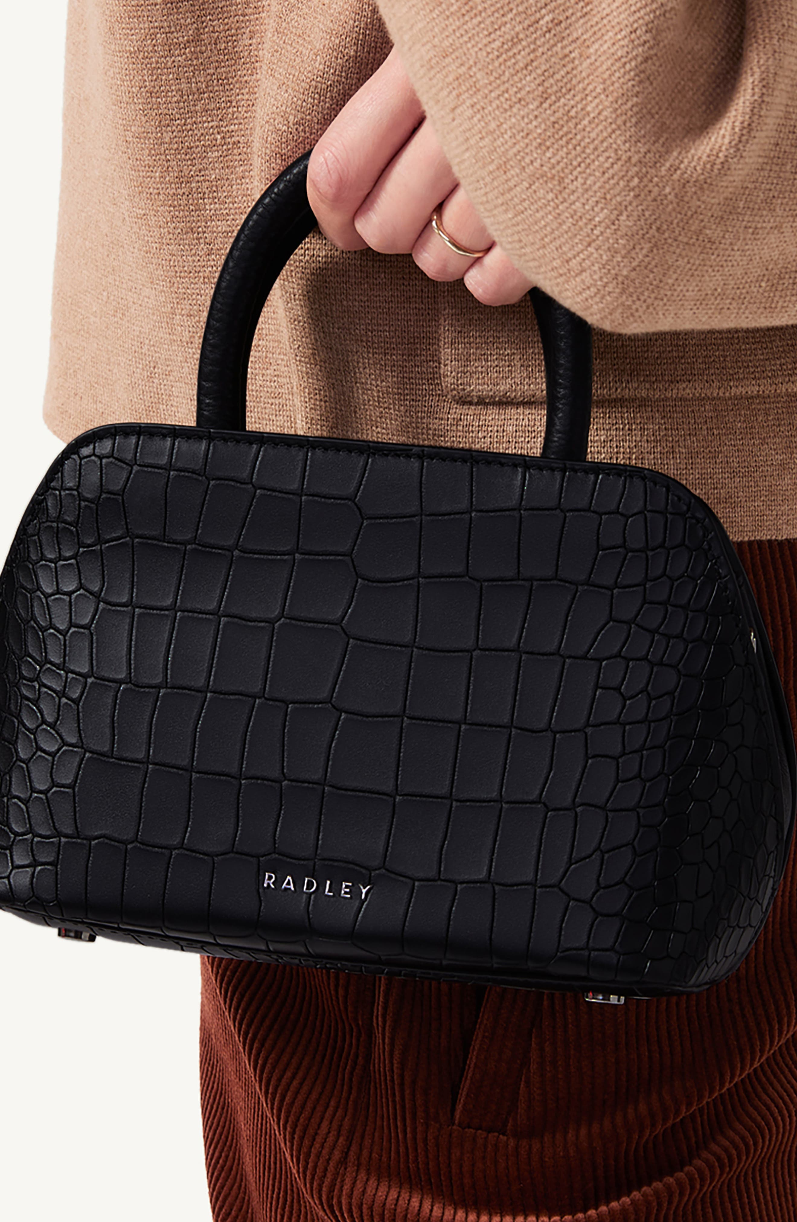 Radley Liverpool Zip Crossbody Bag, Alternate, color, Black