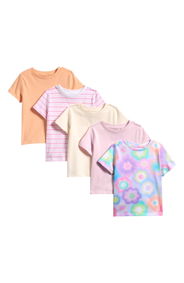 NEXT Kids' Assorted 5-Pack Cotton T-Shirts Set, Main, color, 