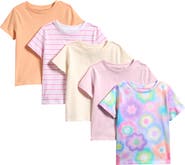 NEXT Kids' Assorted 5-Pack Cotton T-Shirts Set