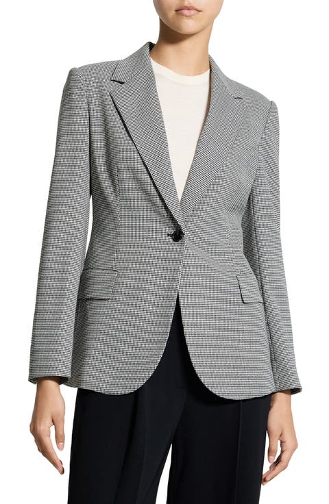 Lynnia Houndstooth Blazer