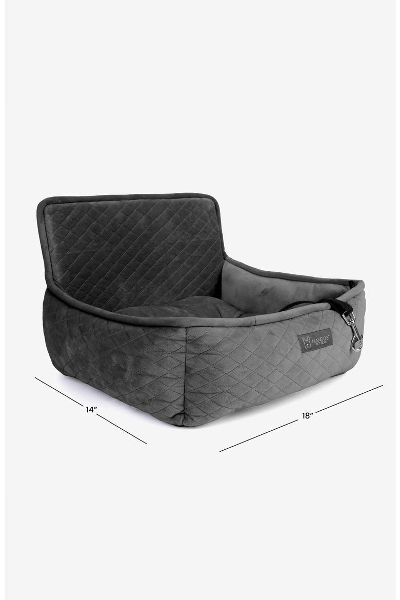 Car Seat for Small/Medium Dogs, Alternate, color, Charcoal Gray