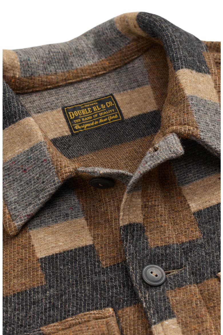 Geo Pattern Wool & Cotton Blend Jacket, Alternate, color, BLUE MULTI