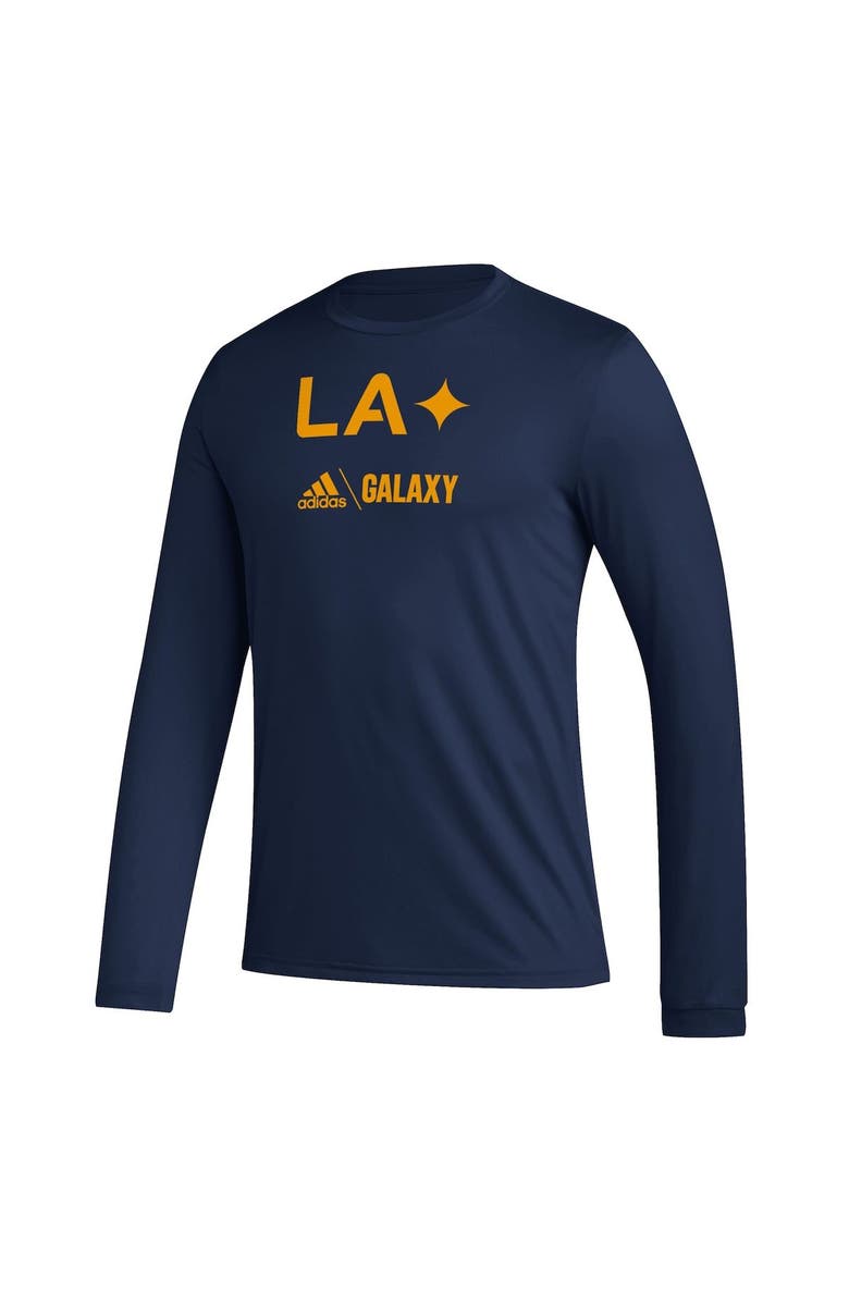 adidas Men's adidas Navy LA Galaxy Icon AEROREADY Long Sleeve T-Shirt, Alternate, color, Navy