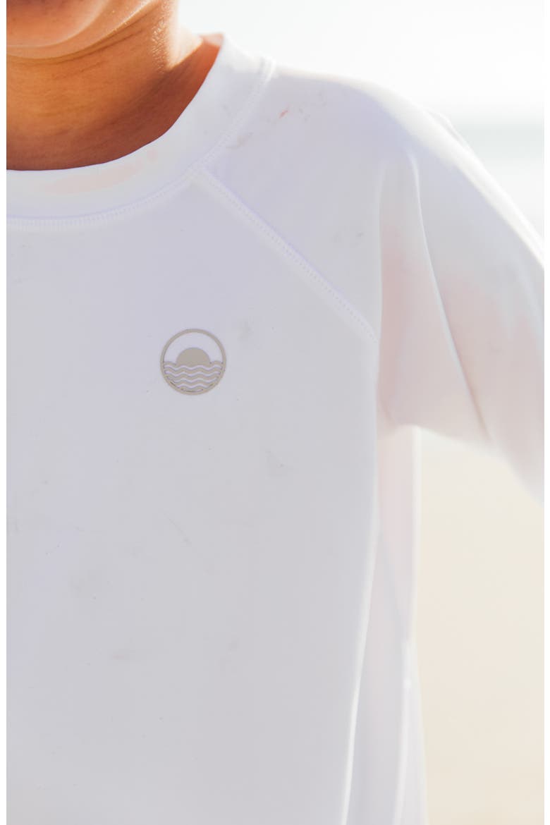 Kids' Icon Long Sleeve Rashguard, Alternate, color, WHITE