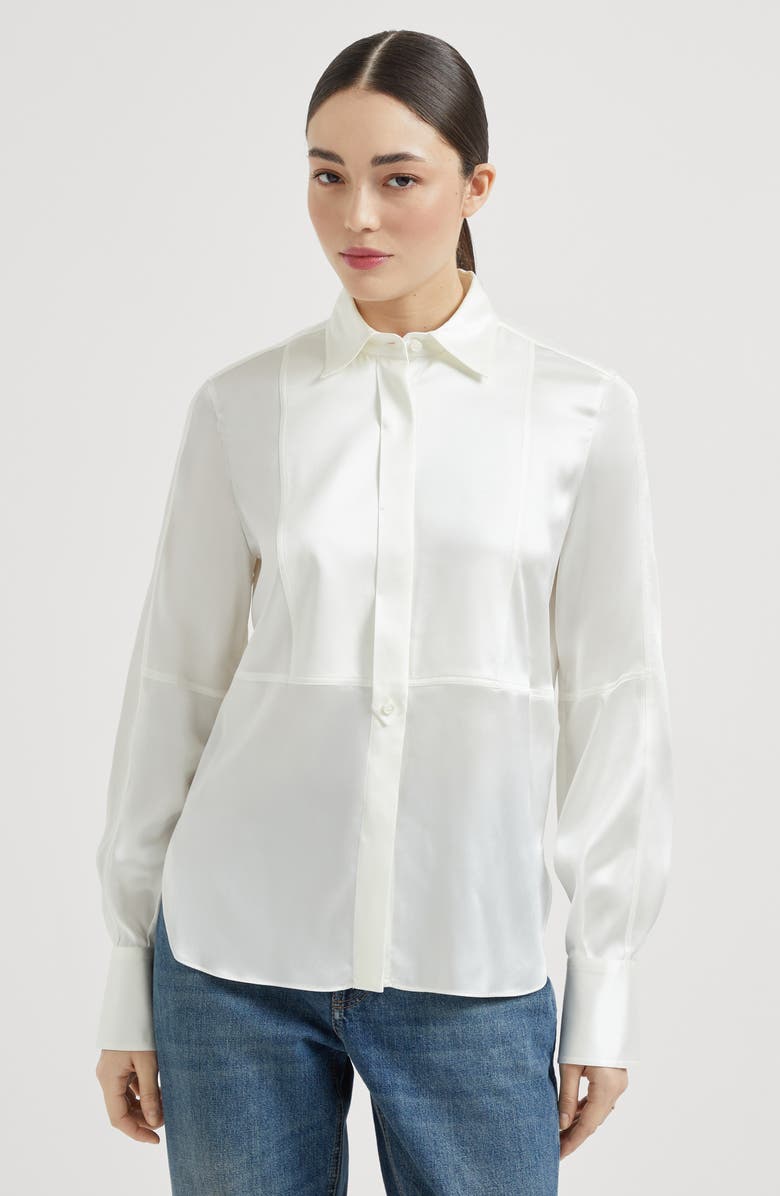 Brunello Cucinelli Satin shirt, Alternate, color, 