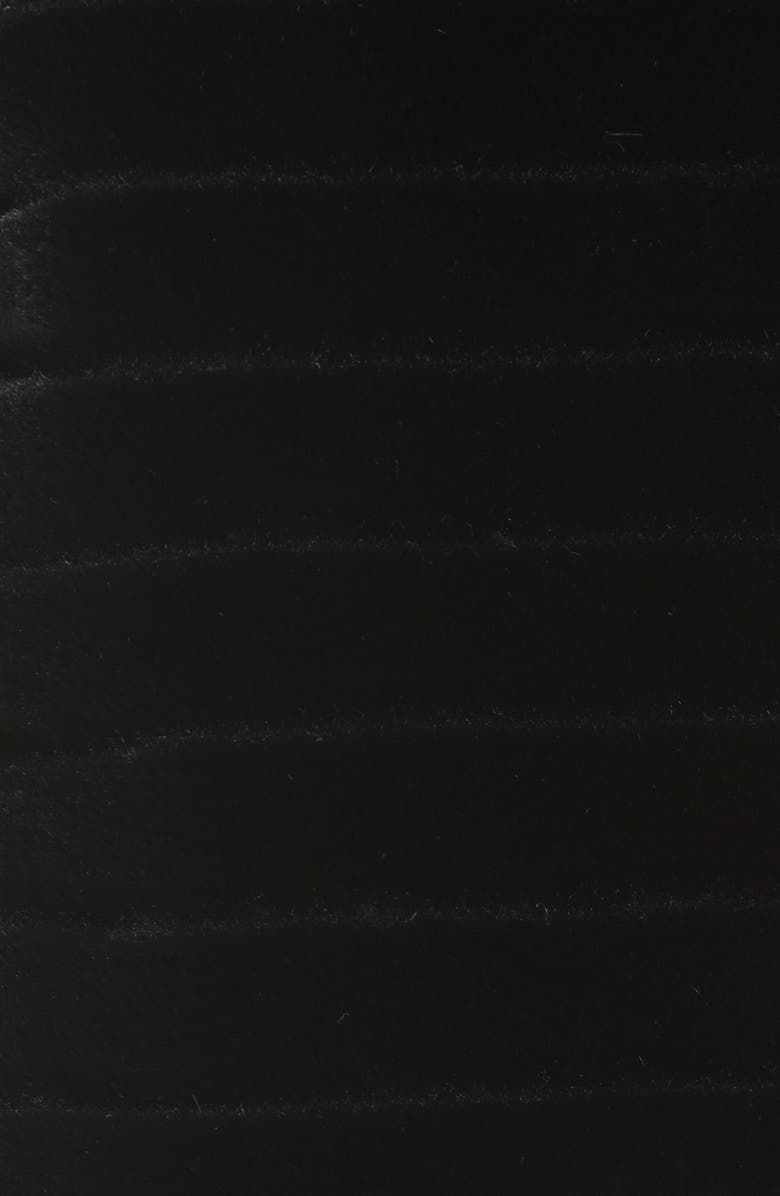 Gallery Hooded Faux Fur Jacket, Alternate, color, Black