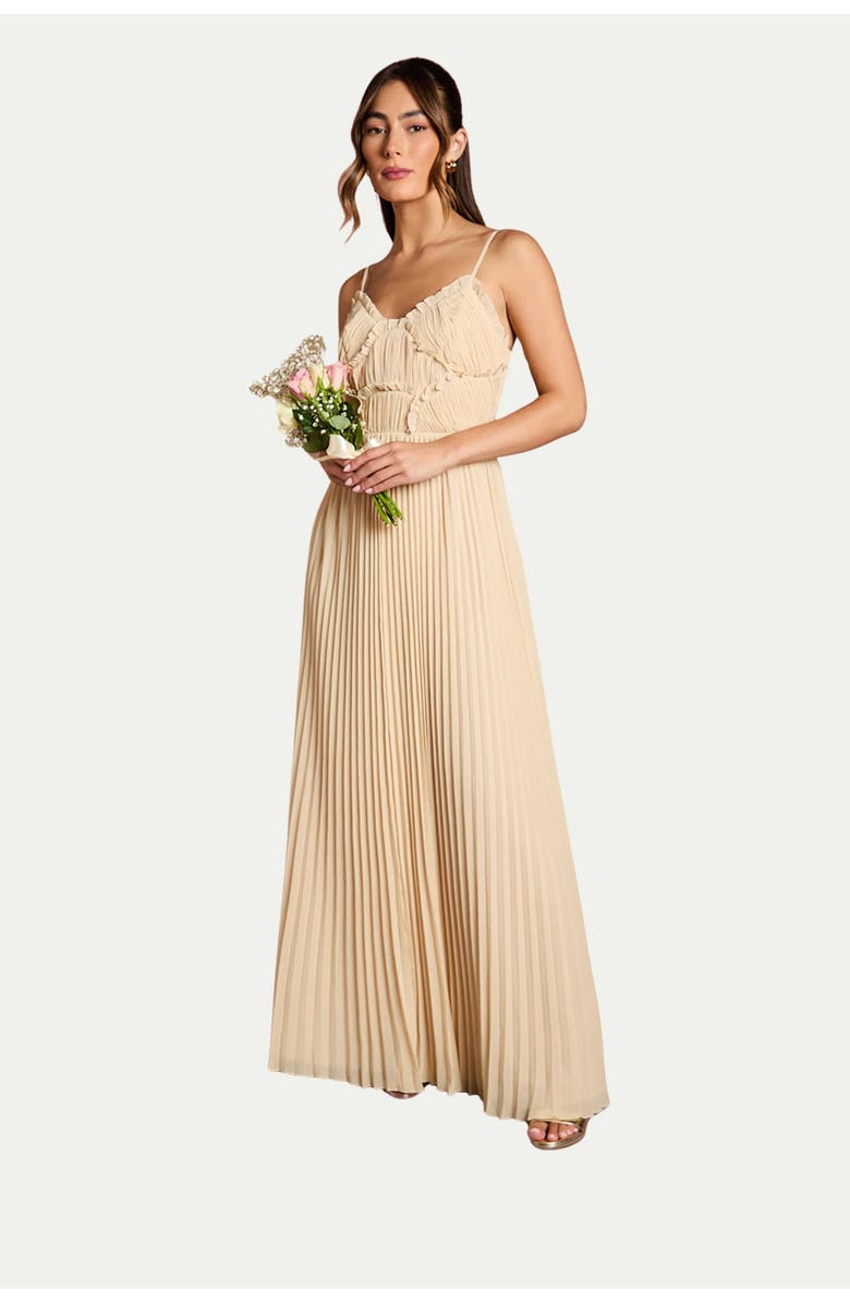 Oasis Bridesmaid Dress With Ruffle Detail, Main, color, Ivory