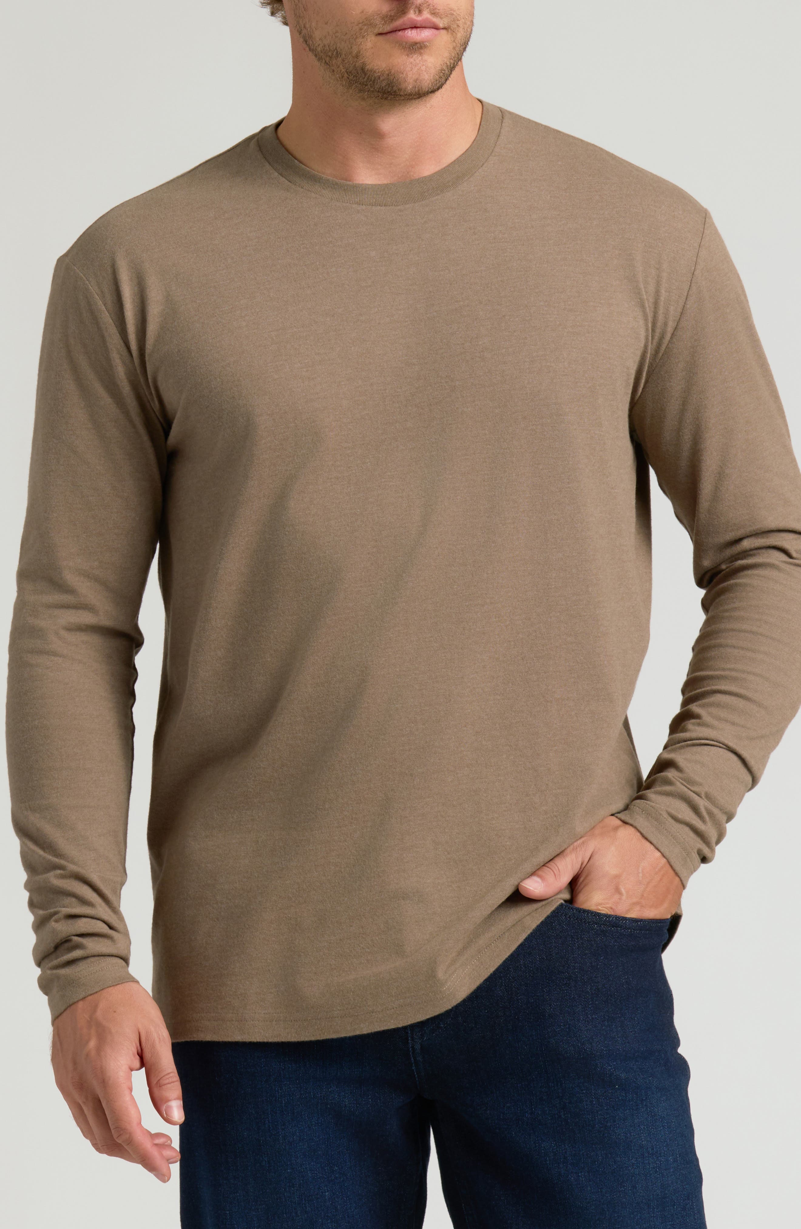 True Classic Classic Long Sleeve Crewneck T-Shirt