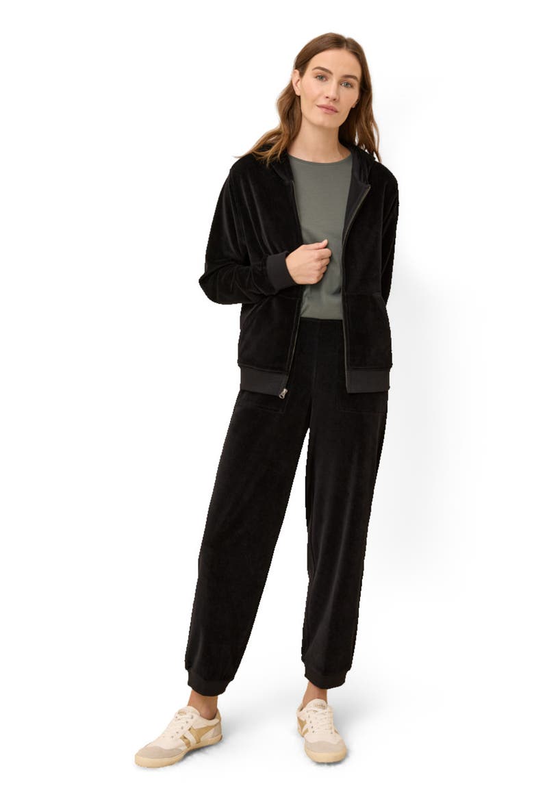 Organic Cotton Pure Velour Relaxed Sweatpant, Main, color, Black