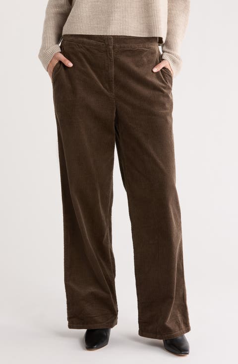 Corduroy Wide Leg Pants