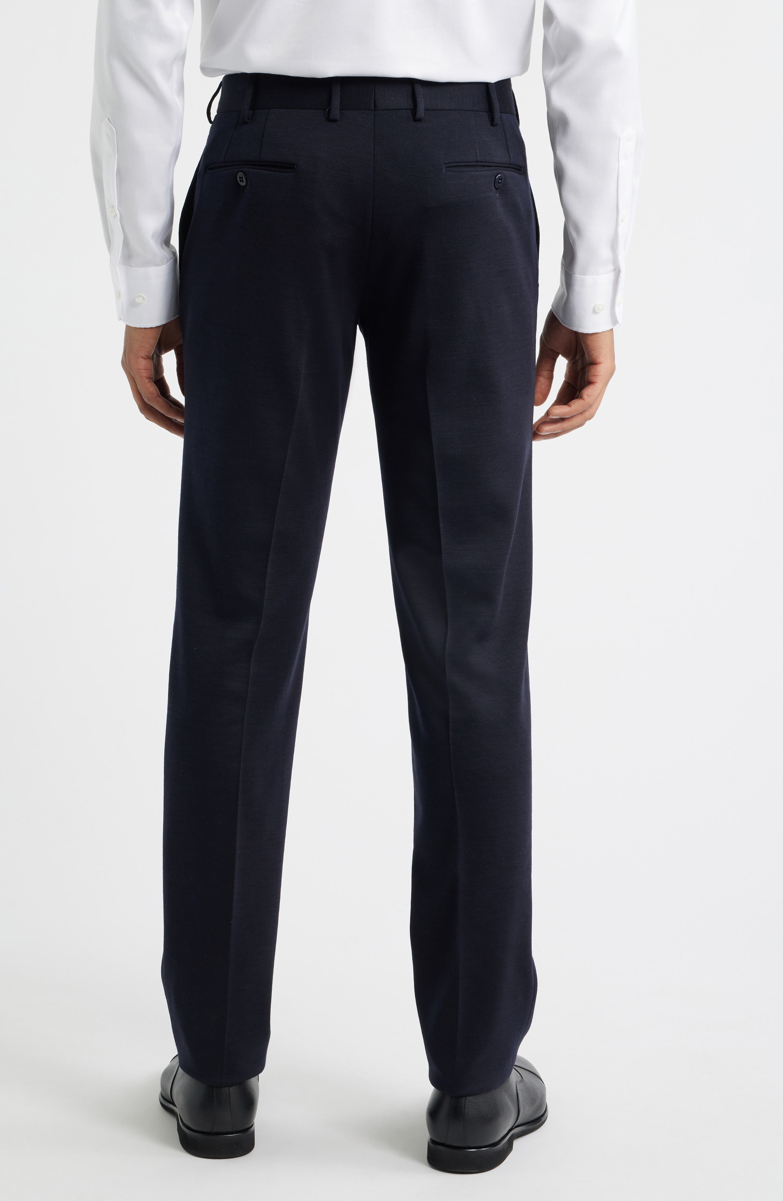 Parker Flat Front Wool Dress Pants - image 4