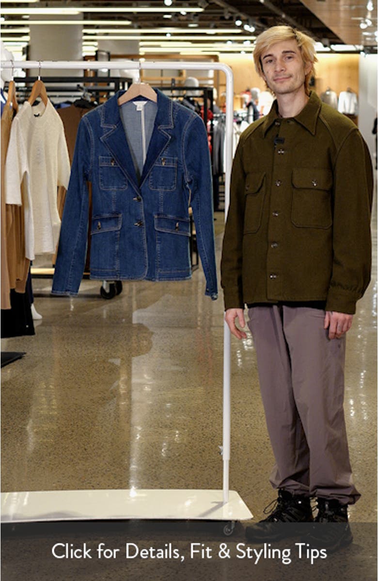 Patch Pocket Denim Blazer, sales video thumbnail