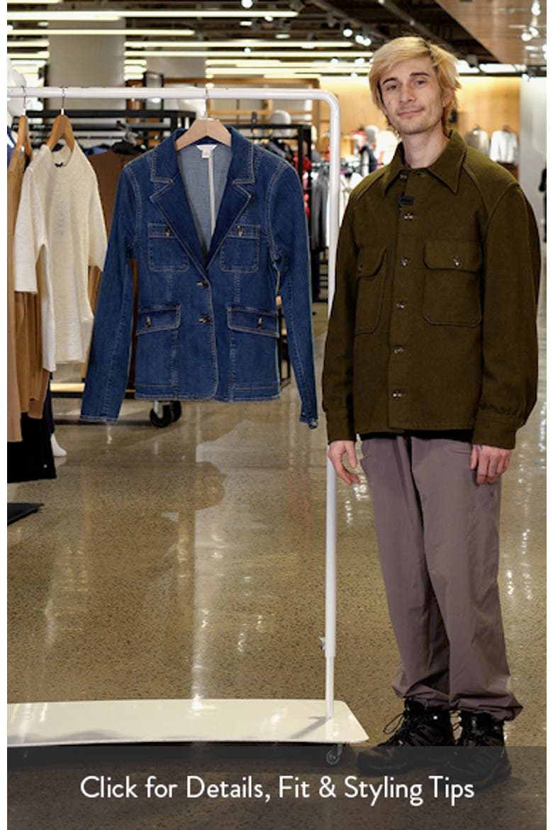 Patch Pocket Denim Blazer video