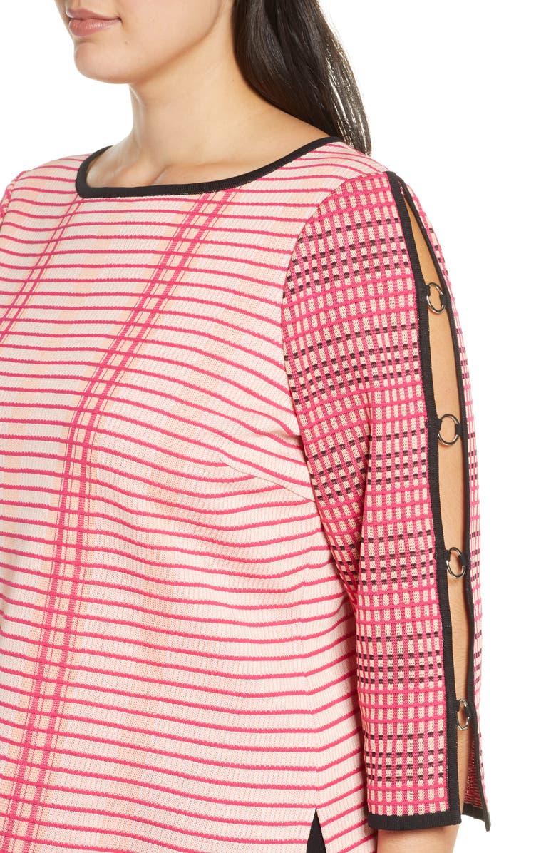 Ming Wang Split Sleeve Tunic Sweater, Alternate, color,
