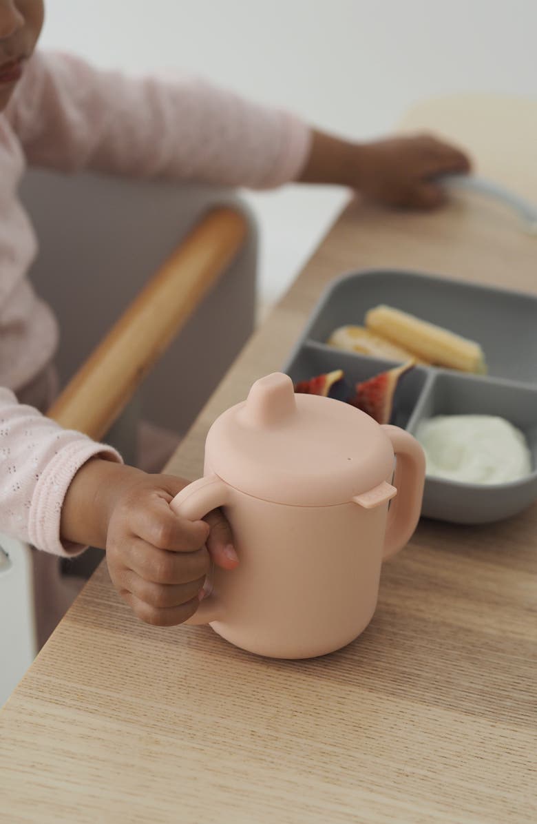 BEABA Sips & Bites 3-Piece Silicone Feeding Set, Alternate, color, Rose