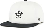 '47 Men's '47 White/Black Houston Astros Foundation Captain Snapback Hat