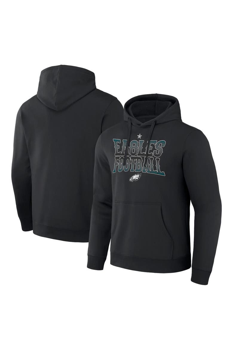 Men's NFL x Darius Rucker Collection by Fanatics  Black Philadelphia Eagles Rock N' Football Pullover Hoodie, Main, color, Black