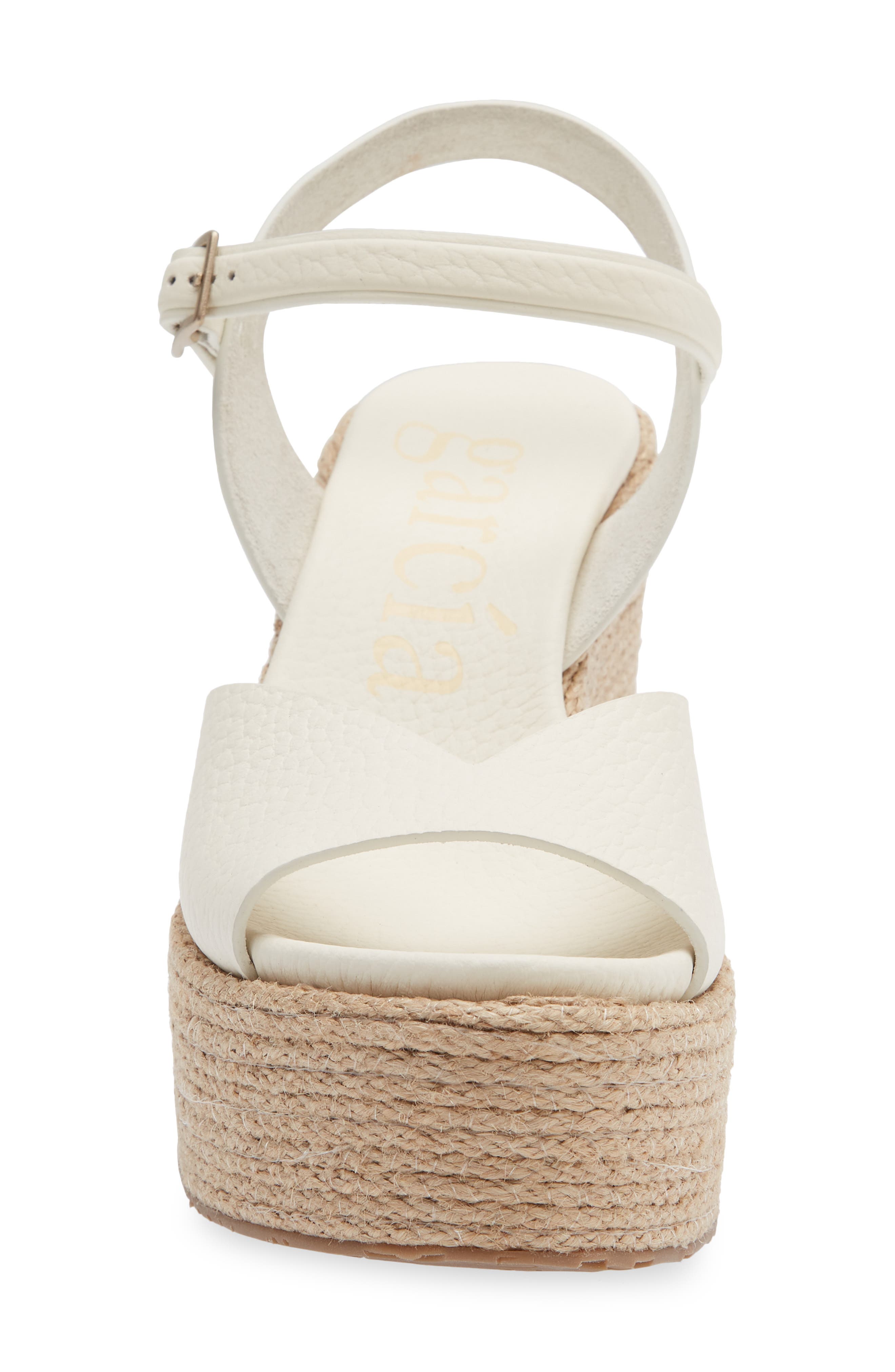 Pedro Garcia Doina Ankle Strap Platform Sandal, Alternate, color, Creme Cervo