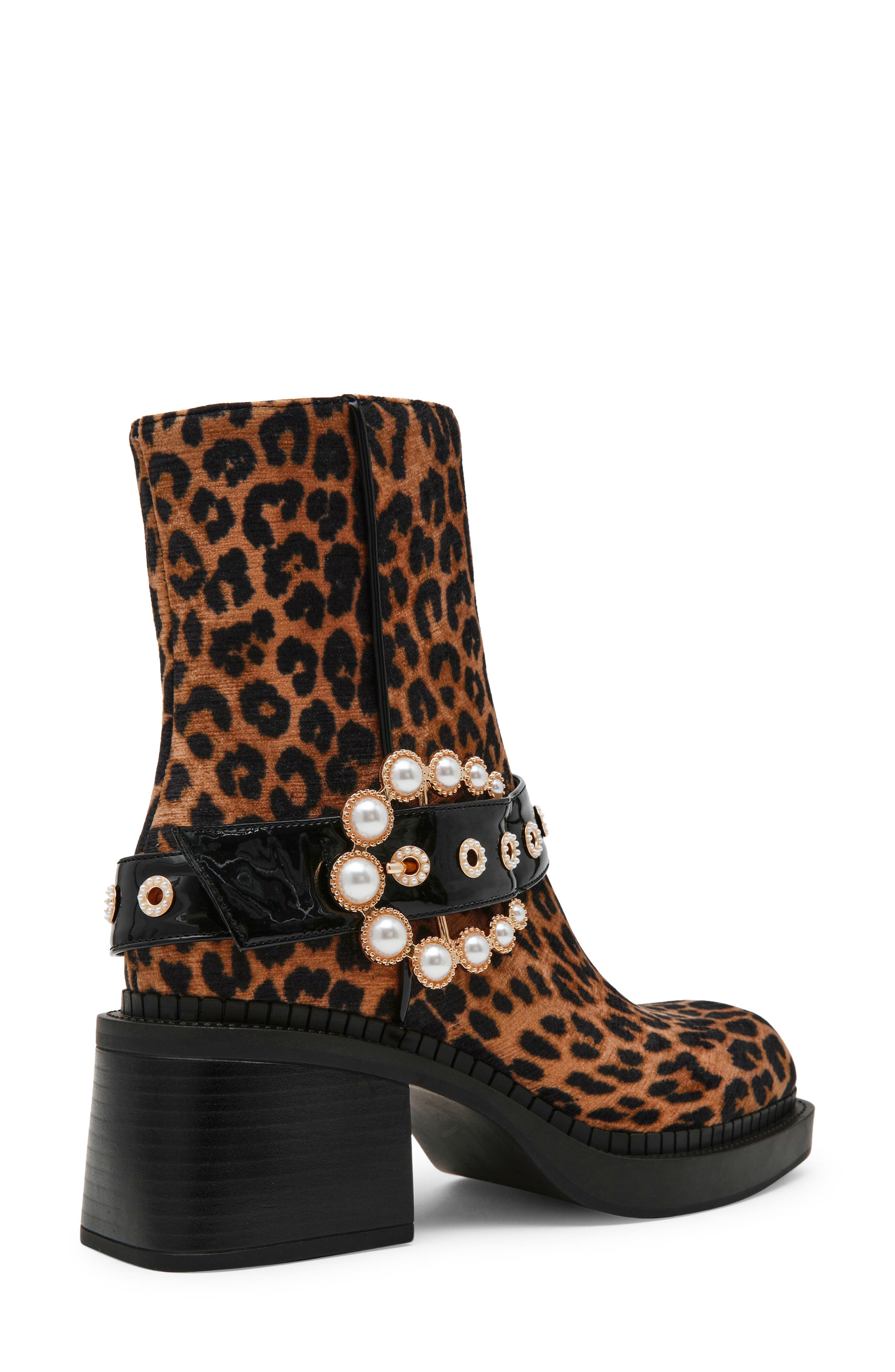 Asher Lace Bootie, Alternate, color, LEOPARD