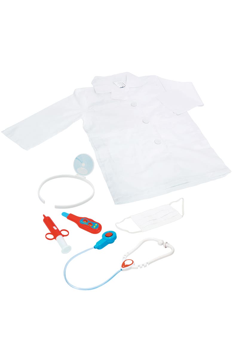 Playful Minds Doctor Roleplay 6 Piece Costume Set, Main, color, White