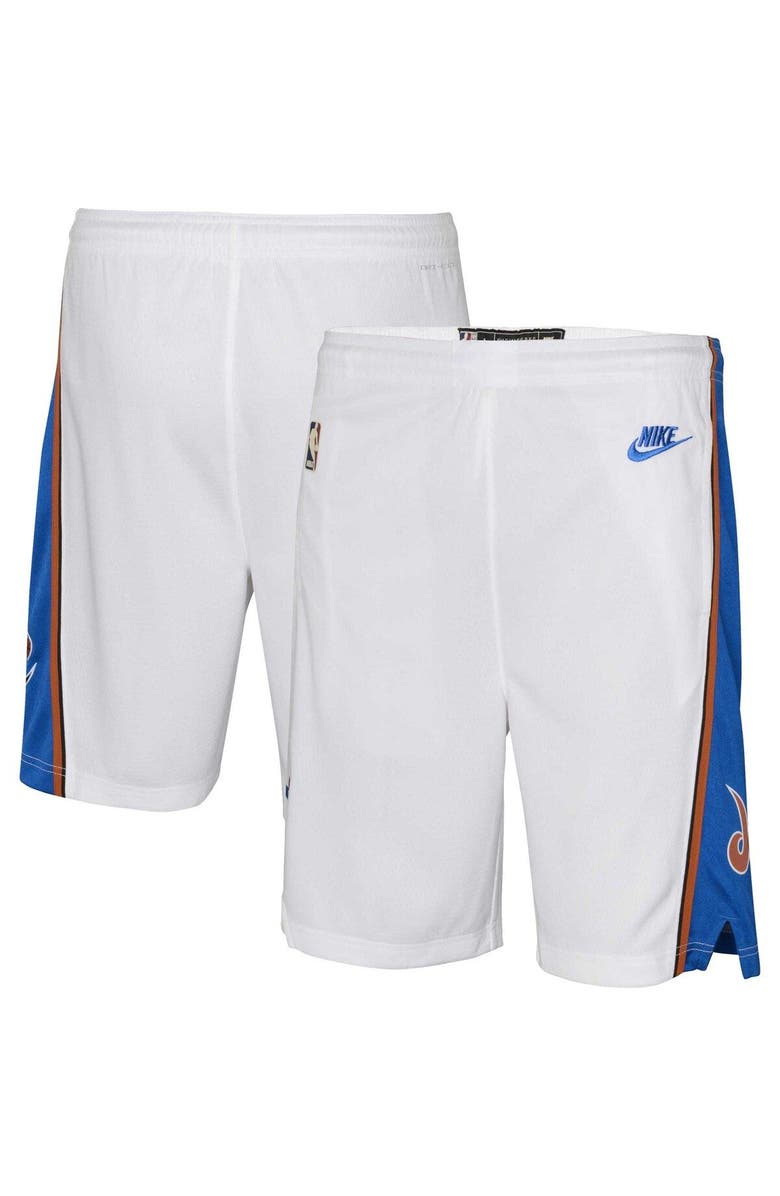 Nike Youth Nike White Washington Wizards Hardwood Classics Swingman Shorts, Main, color, 