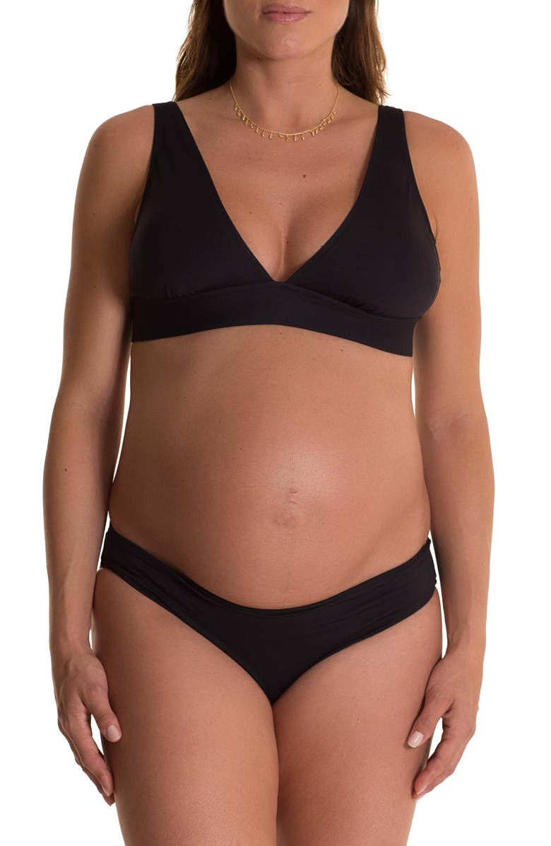 Pez D'Or Maternity Bikini Top, Alternate, color, 