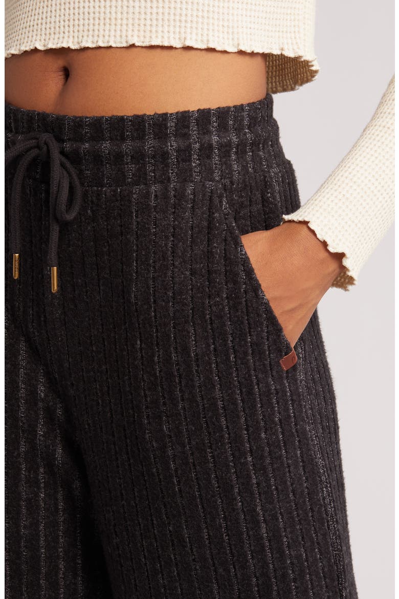 Cosy II Straight Leg Pants, Alternate, color, BLACK