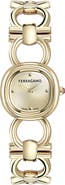 FERRAGAMO Petite Double Gancini Bracelet Watch, 14mm x 21mm